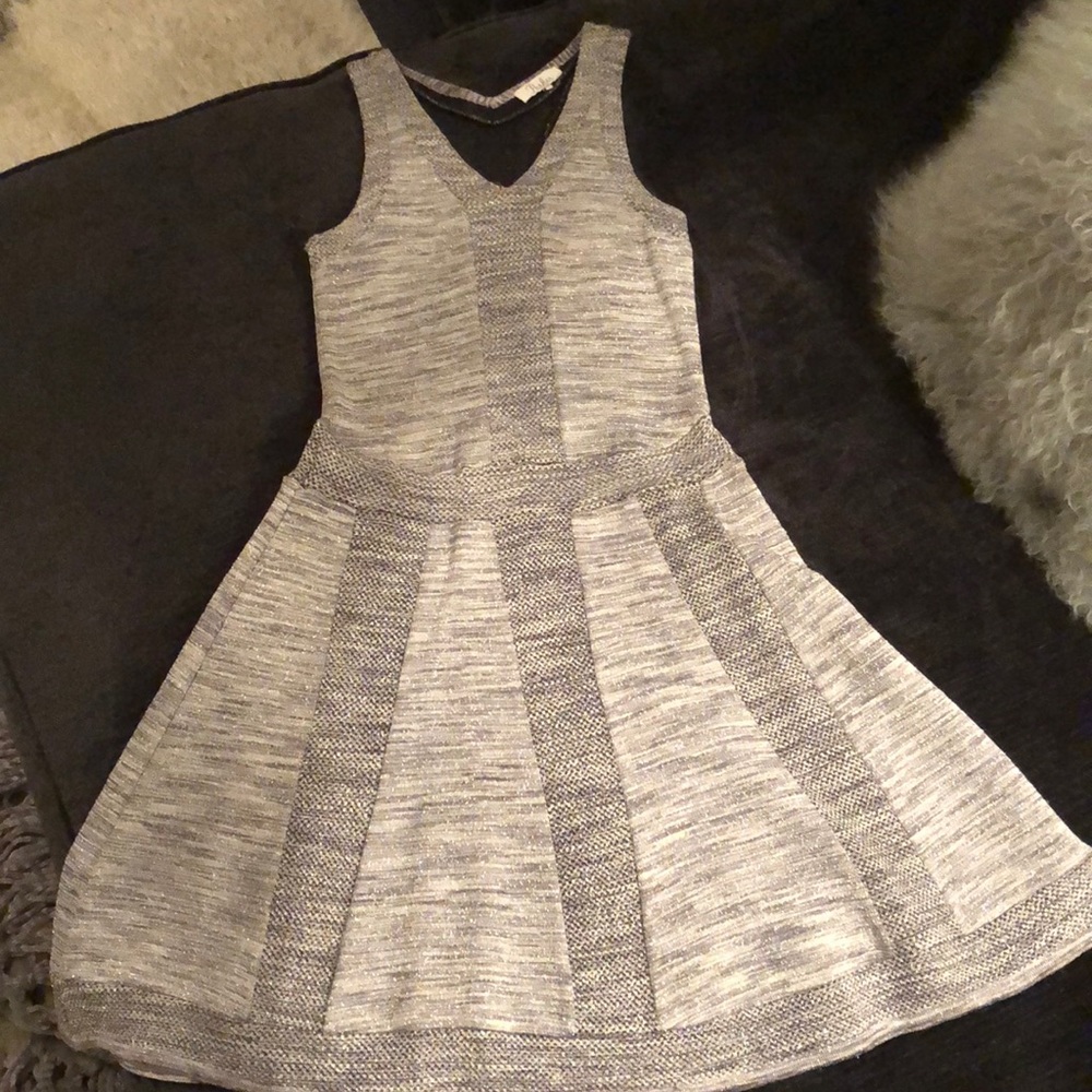 Parker Jacquin knit and fit and flare dress